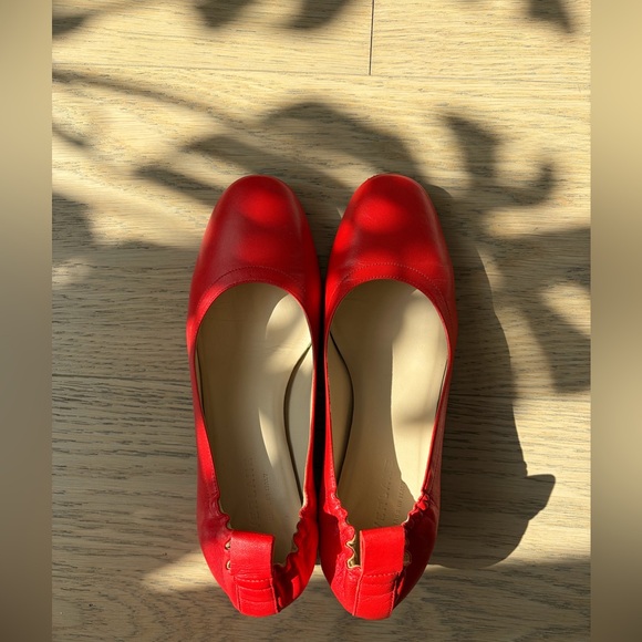Everlane Shoes - Everlane The Day Heel Red Leather Size 6.5 Made in Italy